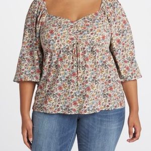 Mason & Belle floral cinch top
